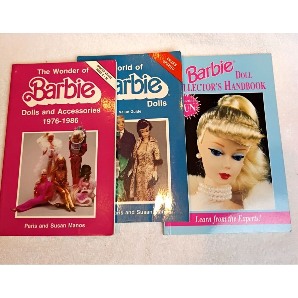 Barbie Collectors Vintage Books Doll Identification & Values Guide Lot Of 3